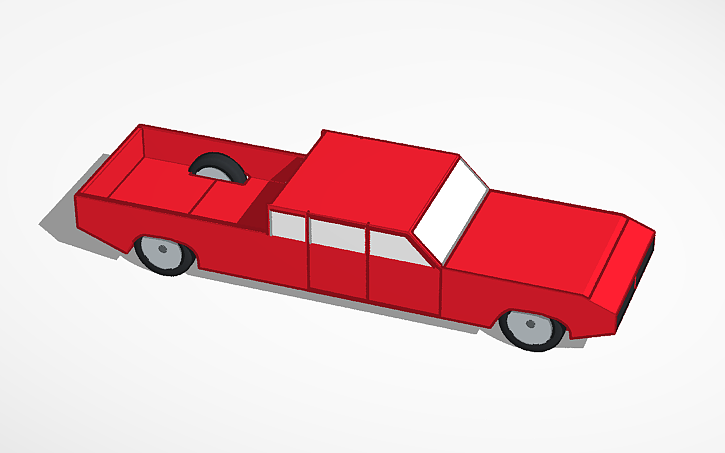 3D design Simple Cars's WASD Pickup truck (Improved) - Tinkercad