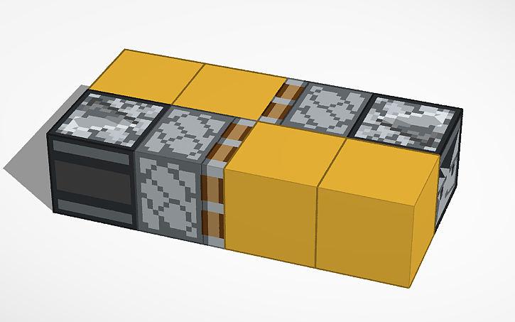 Machine Model Minecraft 3D design Minecraft flying machine - Tinkercad