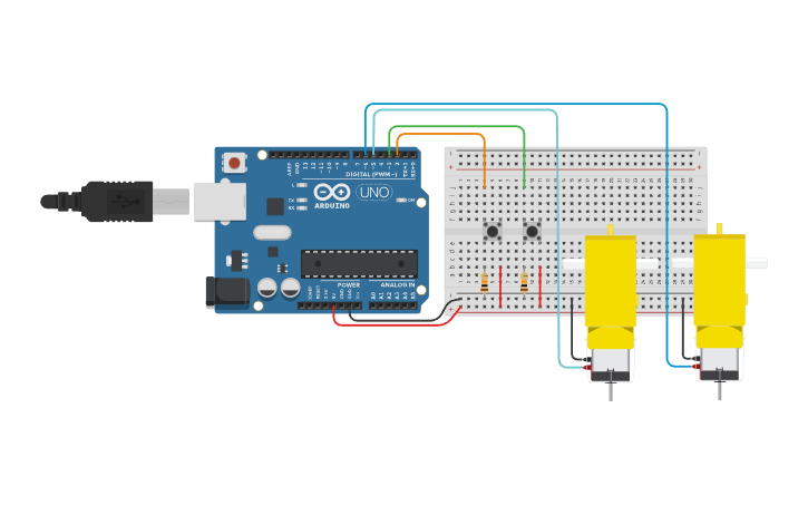 Circuit design ШМИ-2 Arduino Blockly -- Урок 2-5 - Tinkercad