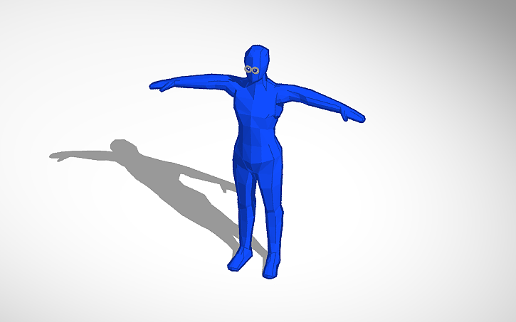 3D design Simple Humanoid - Tinkercad