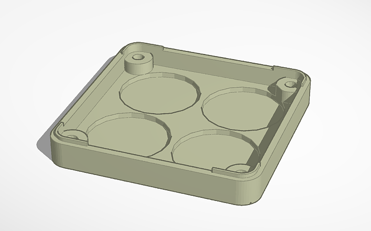 3D design M5Stack C2 for 10mm magnets - Tinkercad