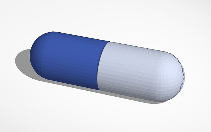 3D design Pill - Tinkercad
