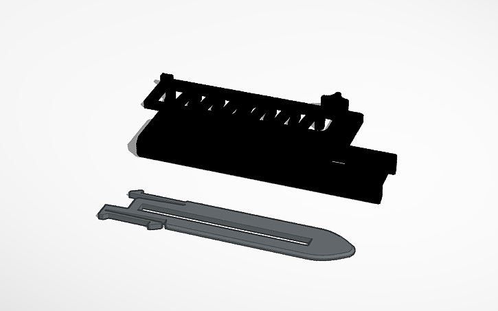 3D design Spring knife - Tinkercad