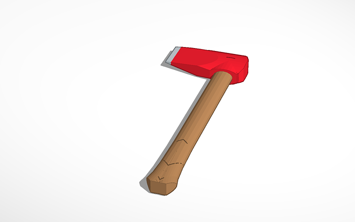 3D design Axe - Tinkercad
