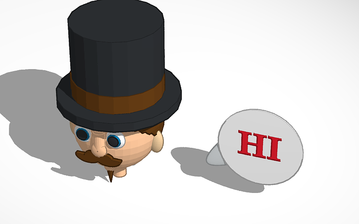 3D design Face - Tinkercad