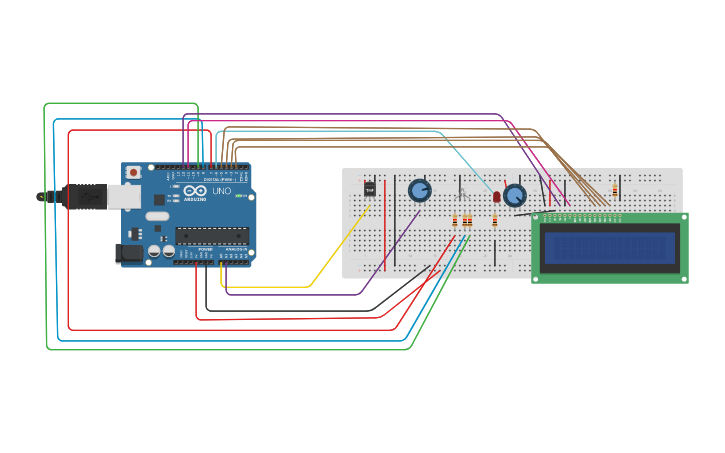 Circuit design lcd - Tinkercad