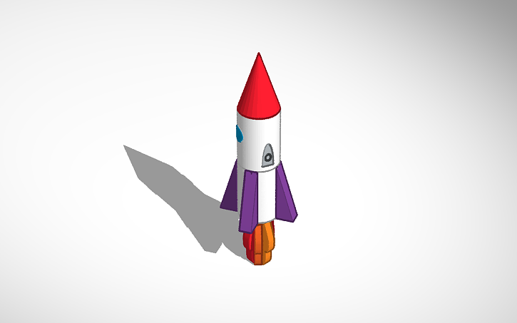 3D design Rocket - Tinkercad
