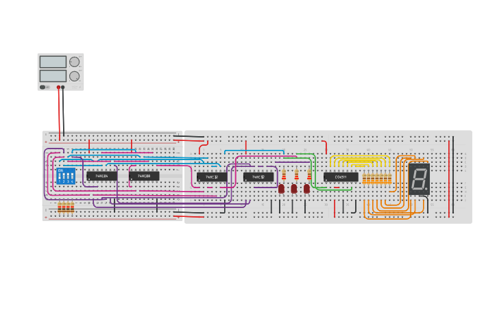 Circuit design Encoder - Tinkercad