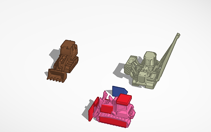 3D design train set mini - Tinkercad