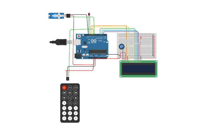 Circuit design ir sensor using arduino - Tinkercad