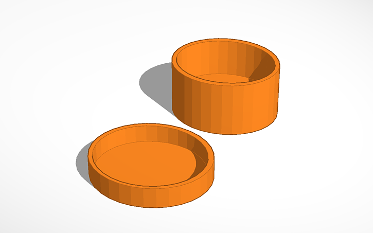 3D design round box - Tinkercad