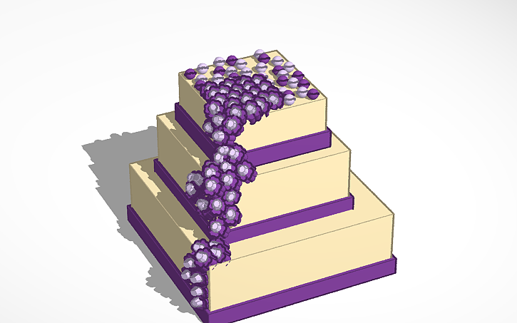 3D design Cake - Tinkercad