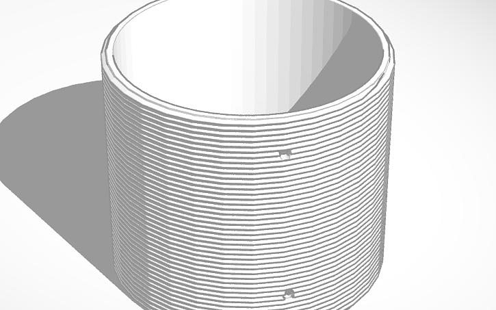 3D design 80m Loading Coil Form - Tinkercad
