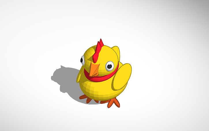 3D design pollo - Tinkercad