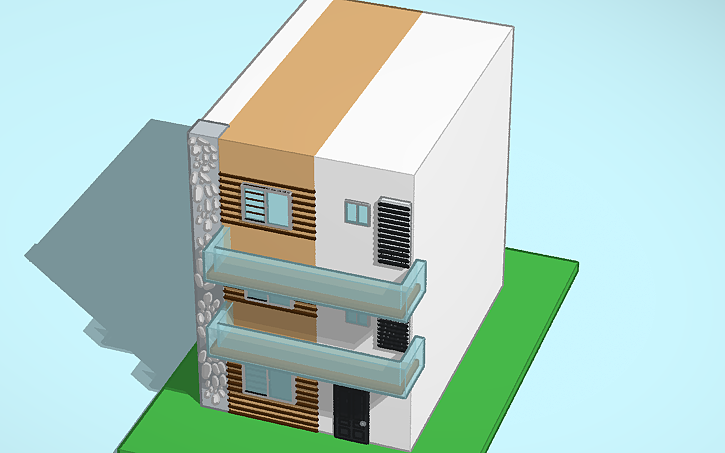 3D design My house design - Tinkercad