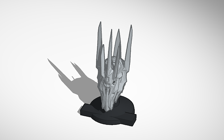 3D design LEGO Sauron helmet - Tinkercad