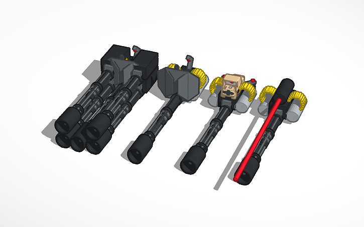 Mini Gun Design 3D design minigun - Tinkercad