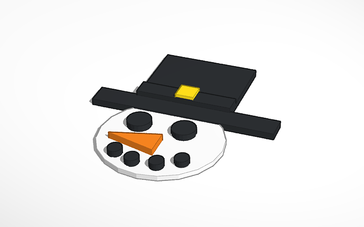 3D design Snowman - Tinkercad