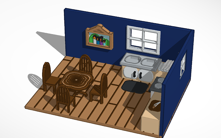 3D design kitchen - Tinkercad