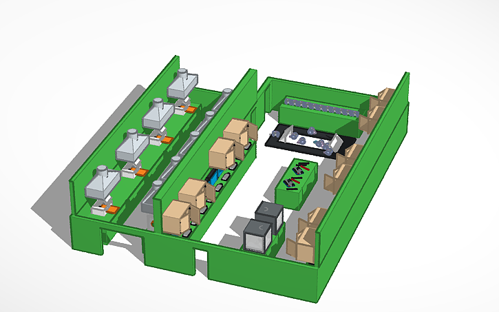 3D design Copy of Mason H. - Computer Lab Model - Tinkercad