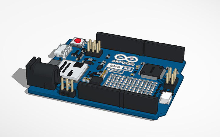 3D design Arduino: UNO R4 WiFi (ABX00087) Color - Tinkercad