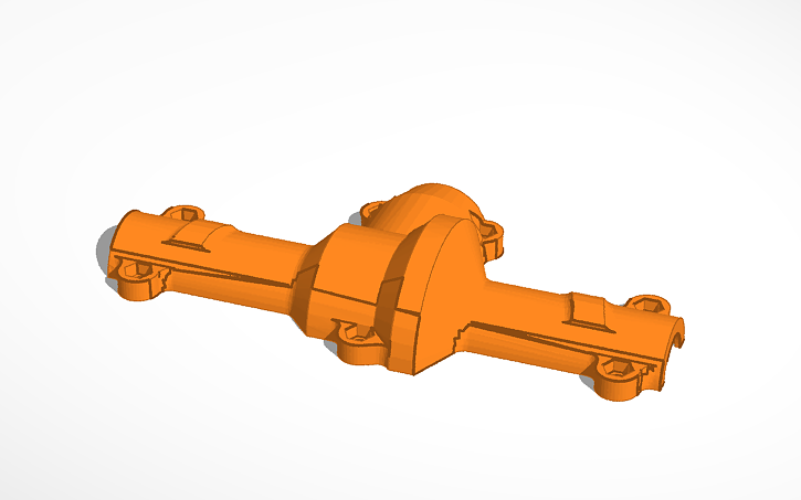 3D design Bruder Diff Rear bottom - Tinkercad