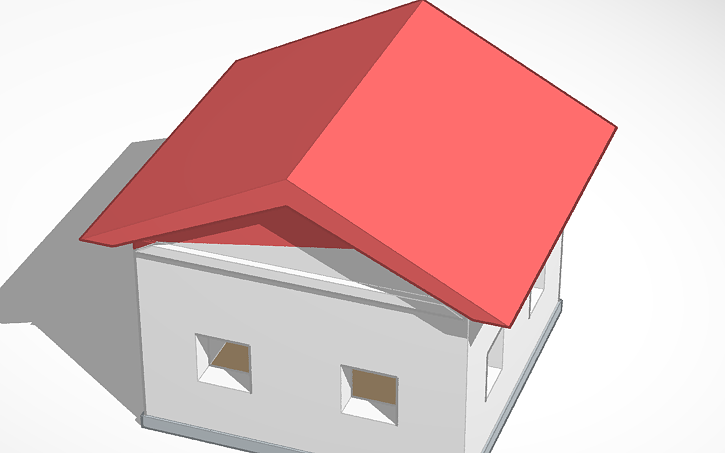 709 Tinker 3D design Mediterranean House - Tinkercad