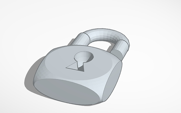 Simple Lock 3d Design 3D design Lock - Tinkercad