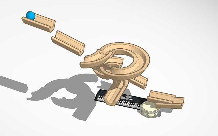 3D design Marble Run - Tinkercad