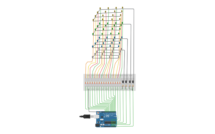 Circuit design Cubo Led - Tinkercad