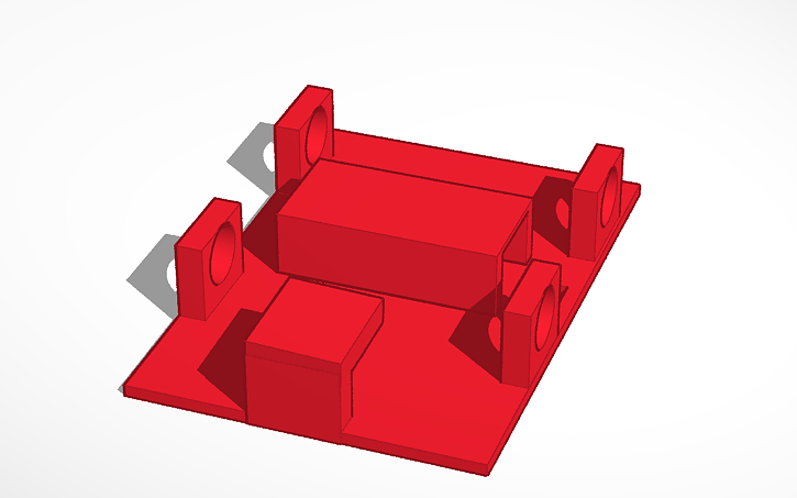 3D design 4wd chassis - Tinkercad