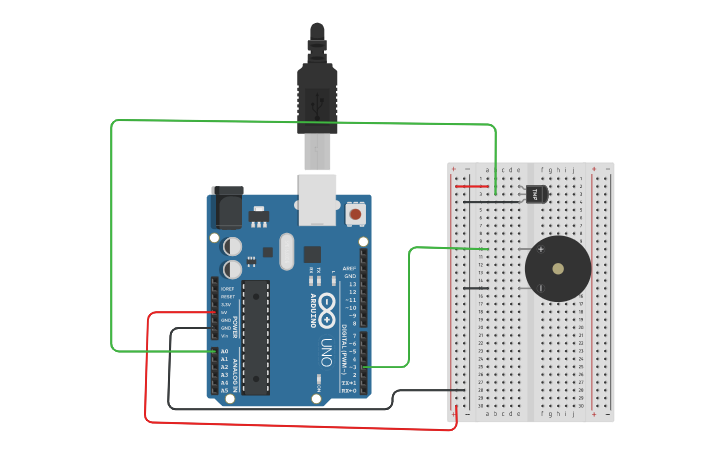 Circuit design Sensor de temperatura con arduino - Tinkercad