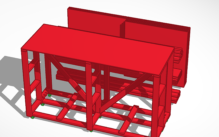 3D design Rack - Tinkercad