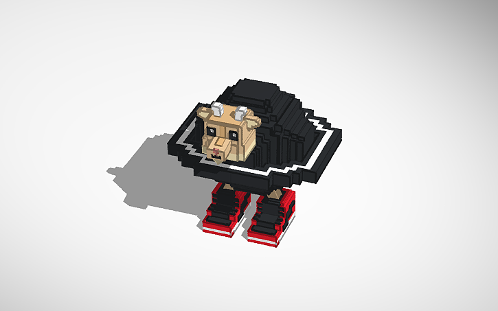 3D design Black Hole Goat Brainrot - Tinkercad