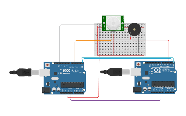Circuit design TUGAS PRAK EMBEDDED BAB 9 - Tinkercad