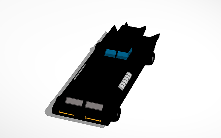3D design Batmobile (animated series) - Tinkercad
