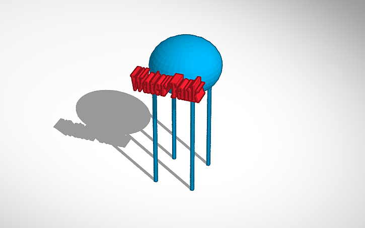Water Tank Simulation Design Module 3D design Water tank module - Tinkercad
