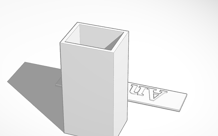 3D design hollow box - Tinkercad