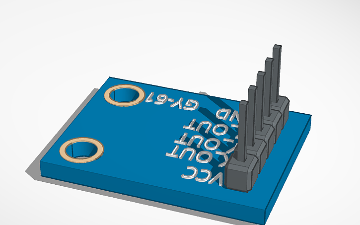 3D design GY-61 Accelerometer - Tinkercad