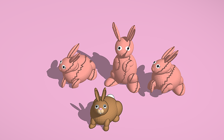 3D design Make a Bunny in Minutes - Tinkercad
