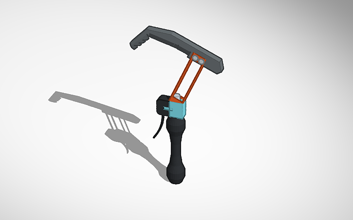 3D design raft titanium hook - Tinkercad