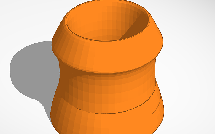 3D design 3d printable flower pot v2 - Tinkercad