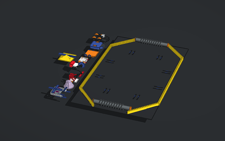 Pyramid Ramp Battlebot Design 3D design Battle bots tournament - Tinkercad