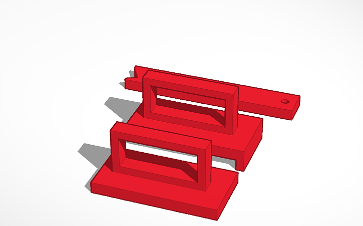 3D design basic push blocks and stick - Tinkercad