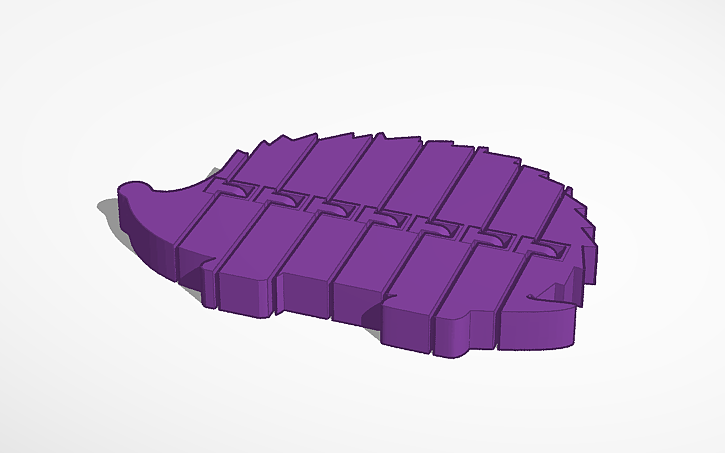 3D design flexible hedgehog - Tinkercad