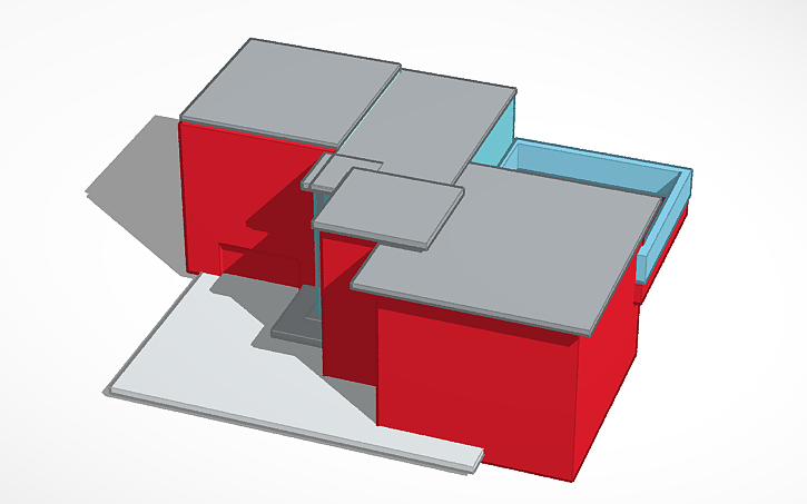 3D design Modern House - Tinkercad