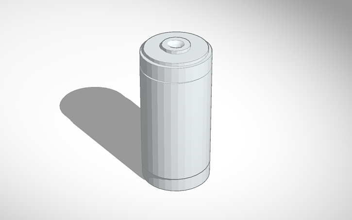 3D design battery - Tinkercad