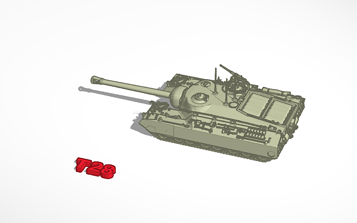 3D design T28 Doom turtle - Tinkercad