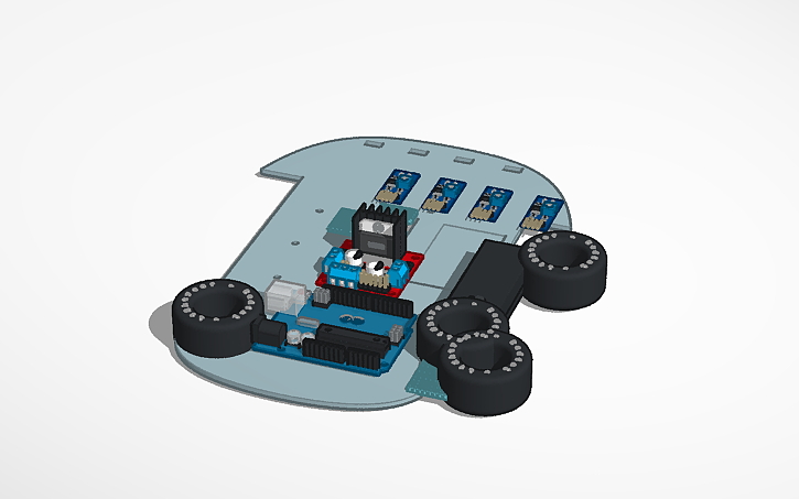 3D design Chasis - Tinkercad