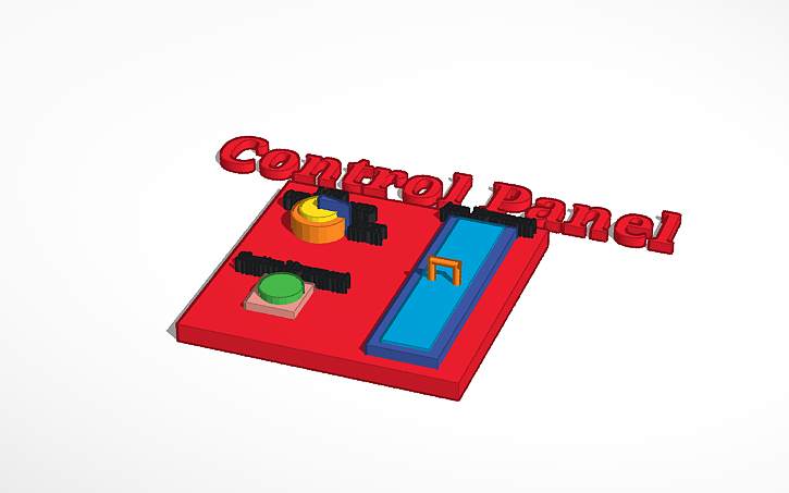 3D design Control Panel - Tinkercad